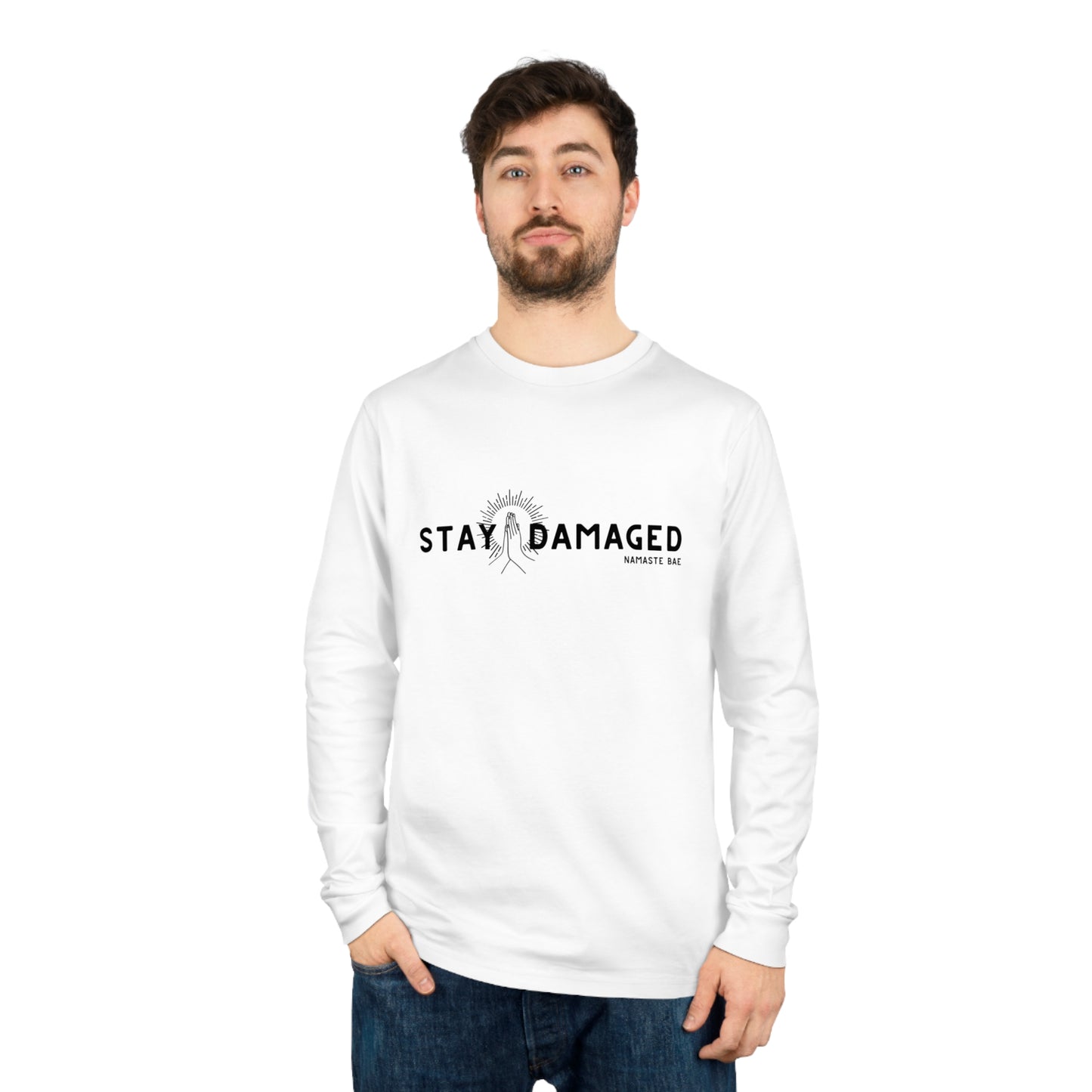 Stay Damaged Unisex Organic Long Sleeve Tee