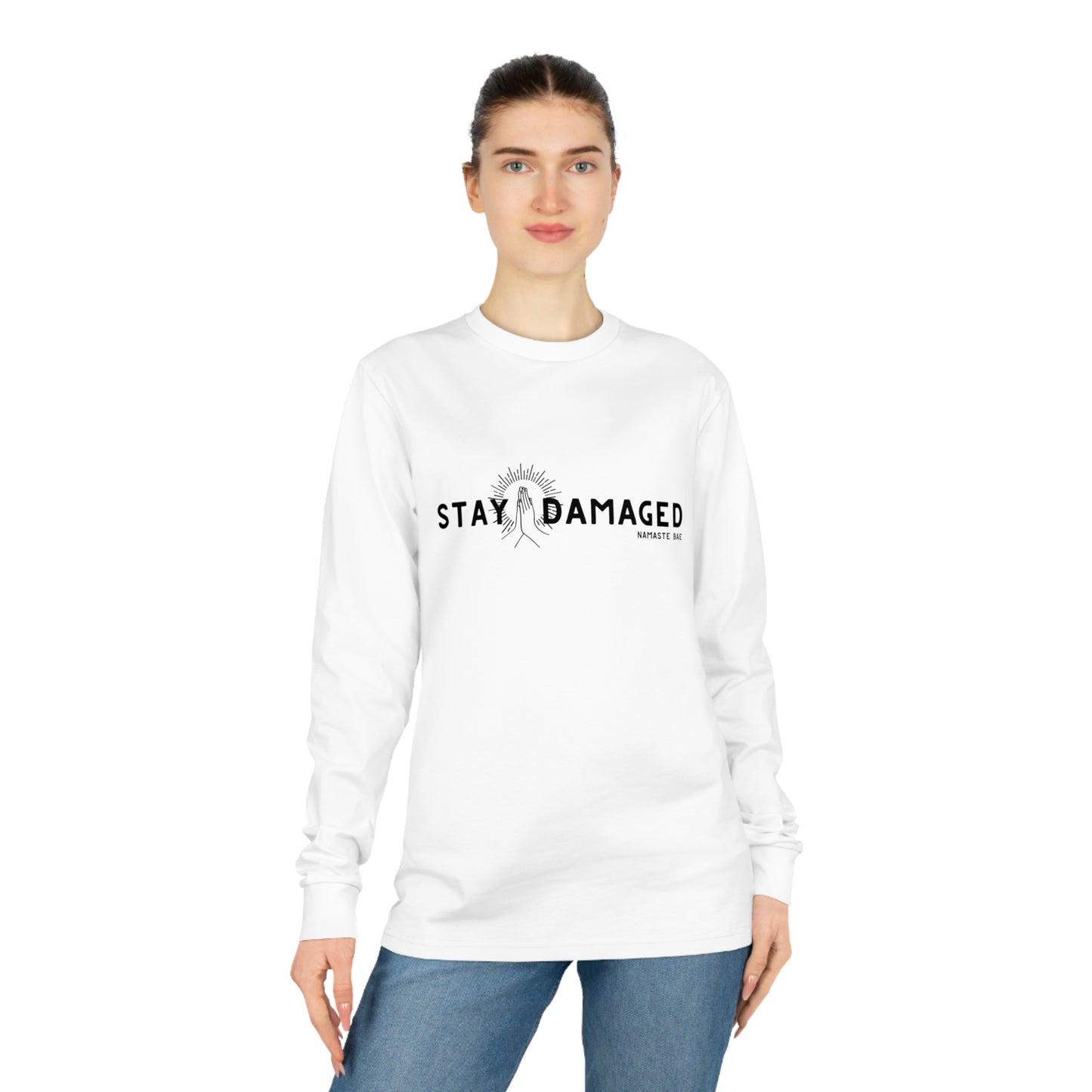 Stay Damaged Unisex Organic Long Sleeve Tee