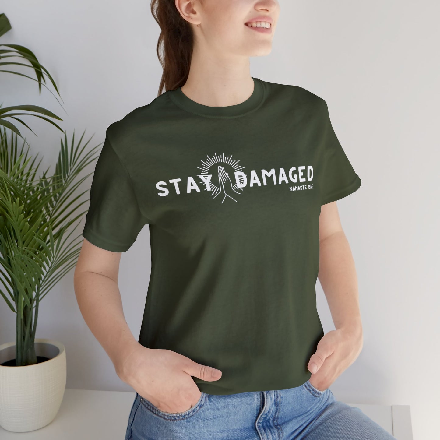 Stay Damaged Unisex Short Sleeve Tee - Dark