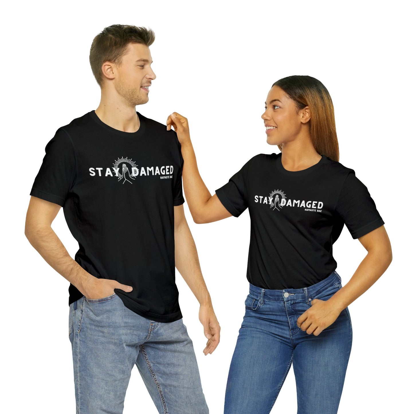 Stay Damaged Unisex Short Sleeve Tee - Dark